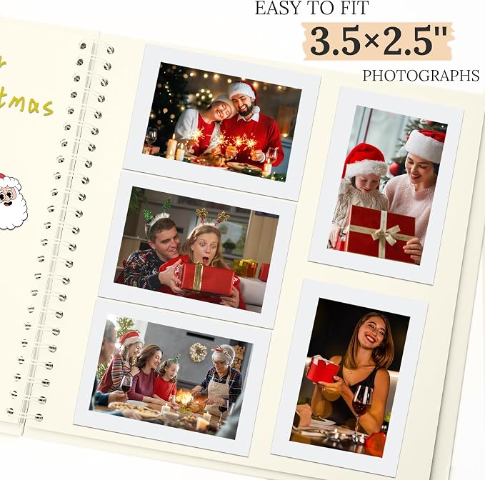 Scrapbook 8x8 Inch DIY Scrapbook Album Hardcover Kraft Paper 40 pages/20 sheets - Image 4