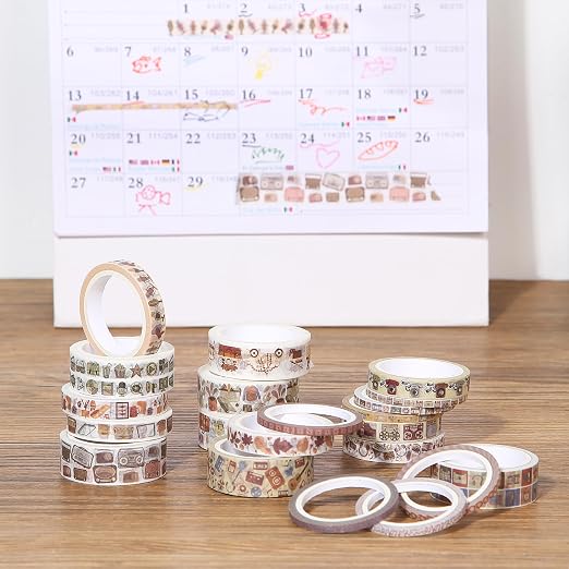 Mr. Pen- Washi Tape Set, 21 Rolls, 5 Yards/Roll | Washi Tape - Image 8