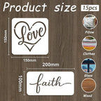 INFUNLY 15pcs Christian Stencil - Image 2