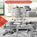 BECOMFORT 12-Drawer Rolling Cart - Image 8