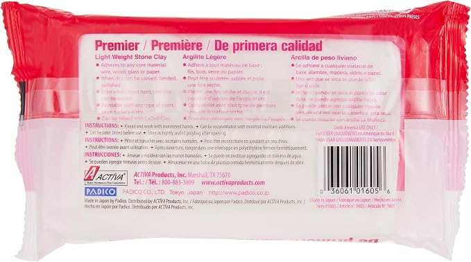 Padico La Doll Premier, Air Dry Lightweight Stone, 10.58-oz | Specialty Clay - Image 2