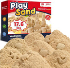 FURWEY 17.6lbs Play Sand, Natural Brown Sensory Sand, Suitable by FURWEY