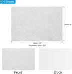 PATIKIL Silver Tone Shiny EVA Glitter Foam Sheet 11 x 8 Inch 2mm Thick - Image 2