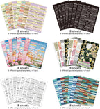 PRSTINCOL 2346PCS Quote Stickers, 48 Sheets Scrapbook Supplies Kit Word Stickers - Image 5