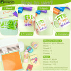VINYL FROG Permanent Vinyl Bundle 12‘’x12'' Glossy Adhesive Vinyl 14 Sheets 12 - Image 7