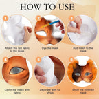 Seenelling DIY Therian Mask Kit Blank Cat Mask - Image 6