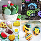 River Rocks for Painting 12 Pcs Extra Large 4.5"-6" Inch Flat Smooth Painting - Image 5