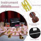 Civaner 24 Pcs Dollhouse Musical Instruments Christmas Miniature Violin Piano - Image 4