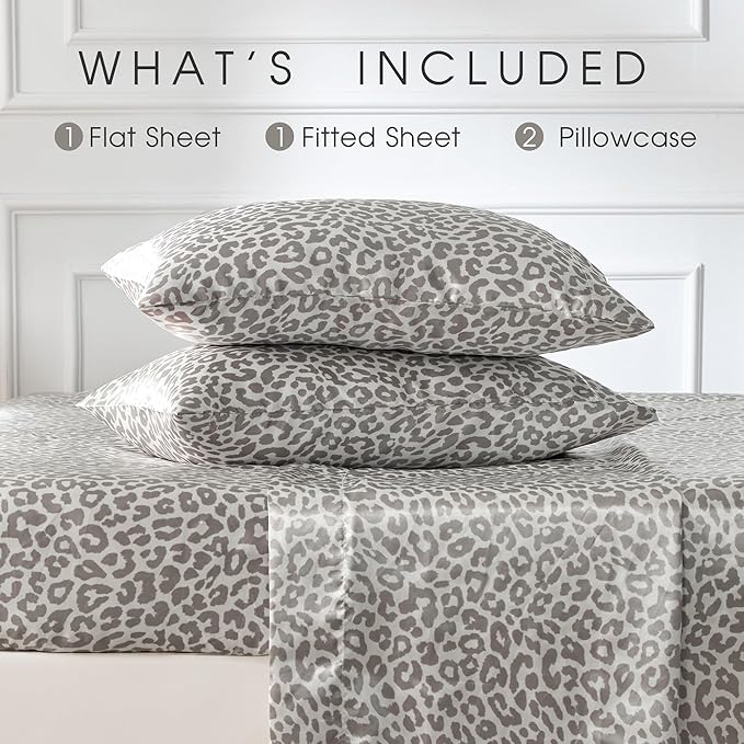 FreshCulture Satin Sheets Queen Size Bed Set- 4 Piece Luxury Soft Silky Queen - Image 3