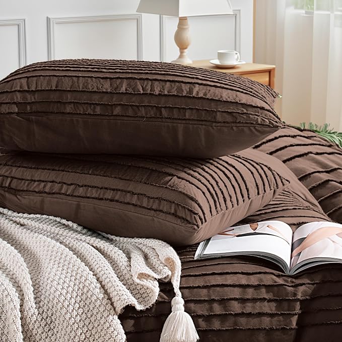 NEXHOME PRO Duvet Cover King, 3 Pieces Boho Tufted Duvet Cover Set, Soft and - Image 6