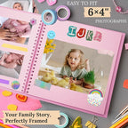 Scrapbook 7x7 Inch DIY Scrapbook Album Hardcover Kraft Paper 40 pages/20 sheets - Image 5