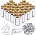 Yungyan 50 Pieces Small Mini Glass Bottles Jars by Yungyan