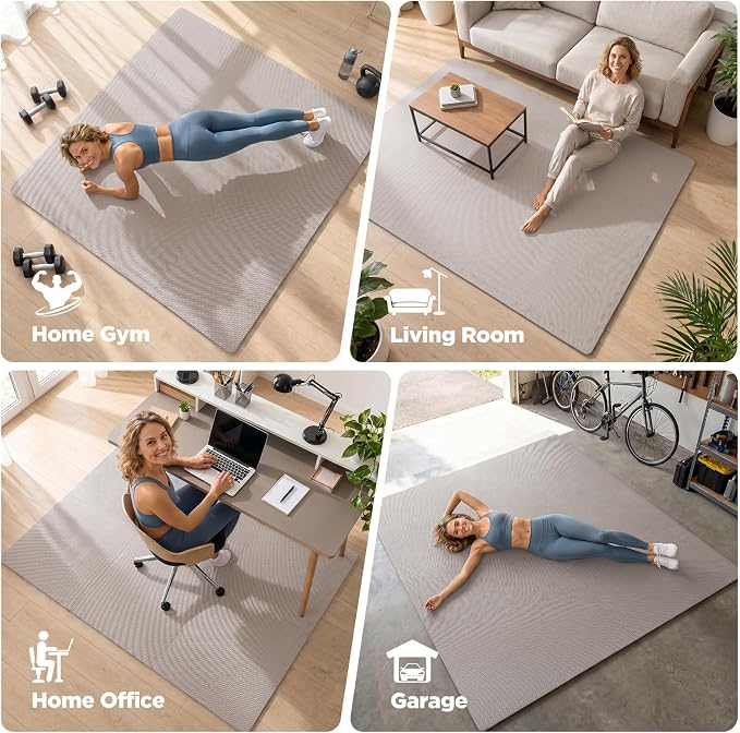AIRHOP 18 PCS Gym Floor Mat, EVA Foam Puzzle Gym Mat, High-Density Interlocking - Image 7