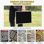 2 Pcs Trade Show Display Case – 34"x22" Large Aluminum Locking Tabletop Showcase - Image 6