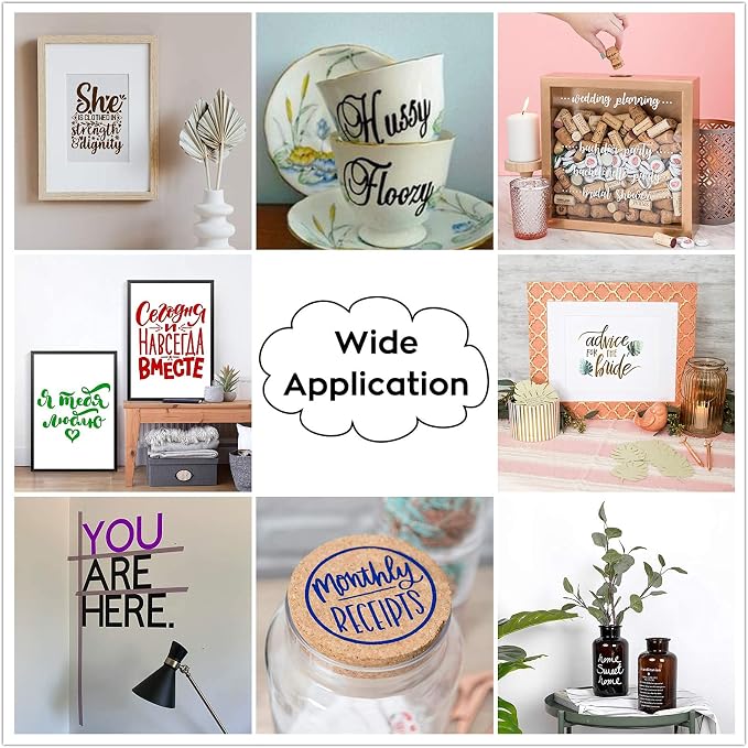 HTVRONT Glossy White Permanent Vinyl 12 Pack 12"x12" Compatible - Image 3