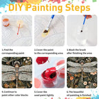 Paint by Numbers Kit for Adults, Dragonfly Paint by Numbers, Crafts for Adults - Image 7