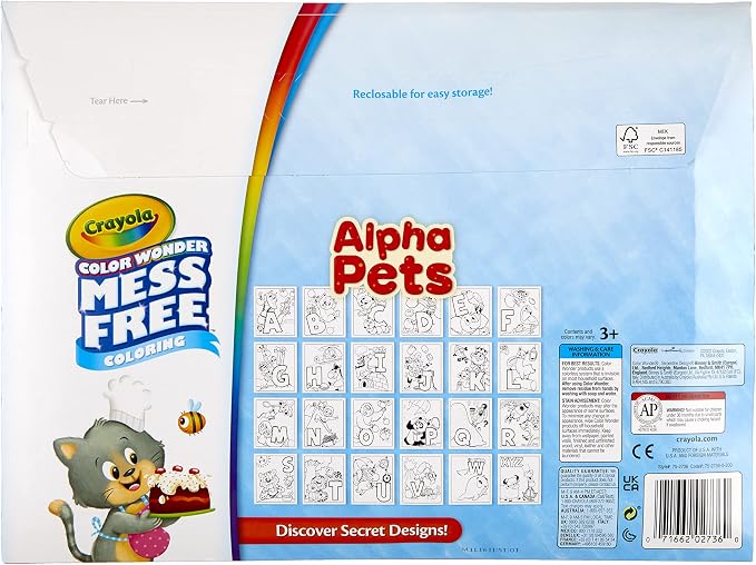 Crayola Color Wonder Alpha Pets, Mess Free Coloring - Image 7