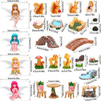 25Pcs Fairy Garden Accessories, Miniature Garden Ornaments Landscape - Image 7