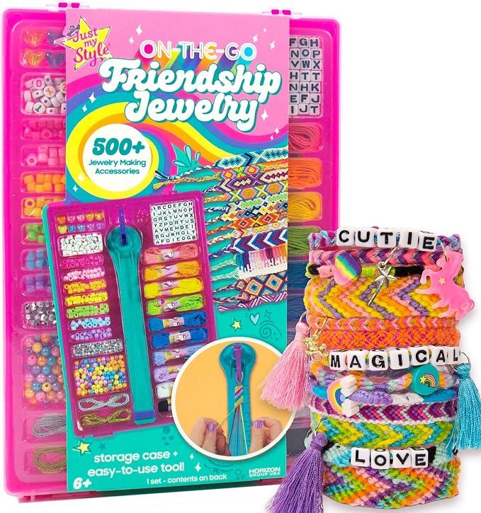 Just My Style On-The-Go Jewelry Studio – Bracelet-Making Travel Kit – DIY Bead by JustMyStyle