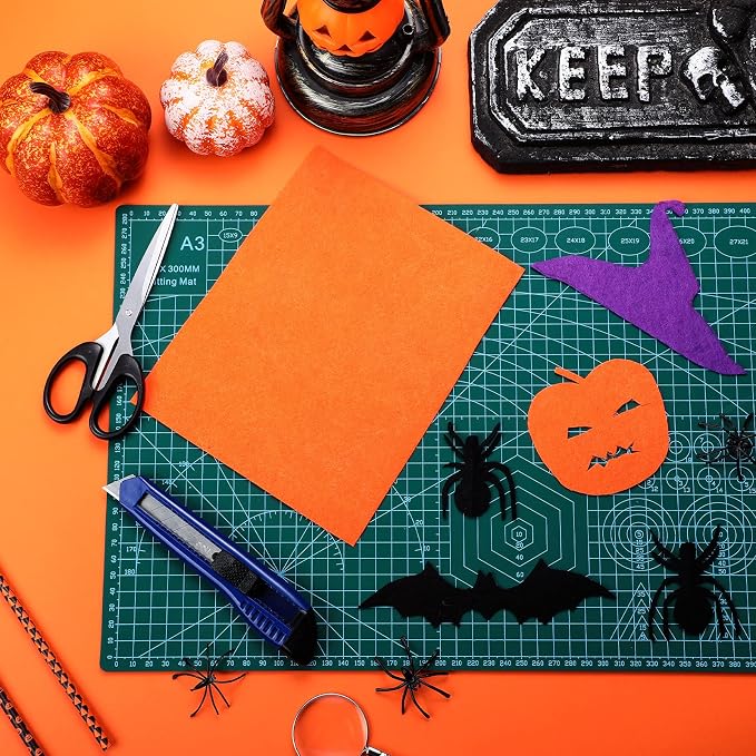 24 Piece Halloween Felt Fabric Sheets - Image 6