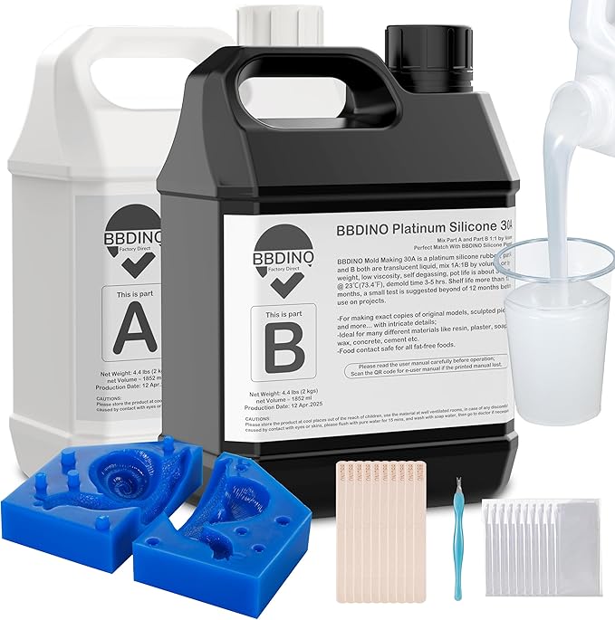 BBDINO Silicone Mold Making Kit, Liquid Silicone by BBDINO