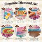 BYGFHLYW Rainbow Heart Dandelion Diamond Painting Kit - Image 5