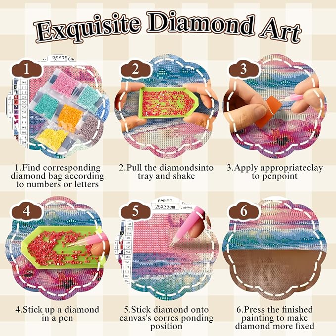 BYGFHLYW 5D Flower Diamond Painting Kits - Image 6