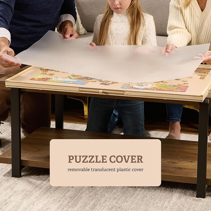 1500 Piece Rotating Wooden Puzzle Board - Image 3