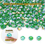460Pcs 8mm Crystal Glass Beads for Jewelry Making Beads for Bracelets Necklace - Image 2