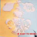 FUNKAKA Glitter Fluorescent Orange Yellow HTV Heat Transfer Vinyl Rolls - Image 3