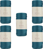5 Skeins of Sensy Premium 2mm 251 Yards Polyester Rope 100% Polypropylene Cord by SSENSY