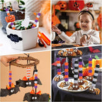 UPINS 1200Pcs Halloween Pony Beads Orange Purple Black White Pony Beads DIY - Image 4
