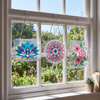 73 Pcs Mandala Stained Glass Painting Starter Kit - Image 3