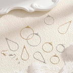 Pndeyo 169pcs Hypoallergenic Earring Beading Hoop Kits, Metal Round Hoop - Image 6