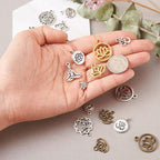 Craftdady Tibetan Style Antique Silver Alloy Pendants Cute Metal Dangle Charms - Image 7