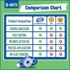 D-NYX 4 Pack Double Sided Tape Roller, Glue Tape Roller - Image 6