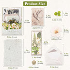 RISYPISY Floral Scrapbook Supplies Kit, Card Making, Art Journal - Image 9