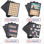 40 Sheet Stamp Pages for Stamp Album Binder 1/2/3/4 Pockets Collectors Postage - Image 3
