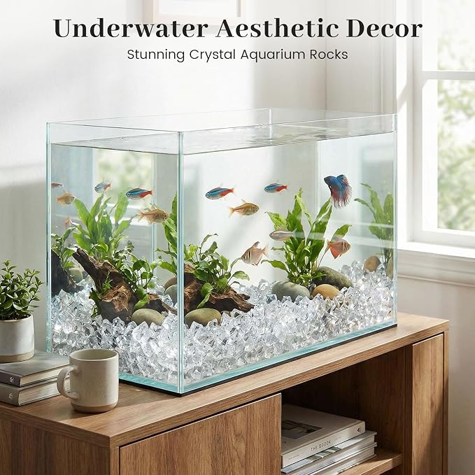 DomeStar 1000PCS Fake Ice, Acrylic Fake Diamonds Vase Filler Plastic Gems Clear - Image 7