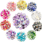 Zyehxed 220Pcs European Large Hole Craft Beads - Image 4