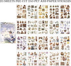 Scrapbook Reading Stickers 20 Sheets 240 Pre-Cut Washi Stickers - Image 3