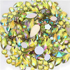 Mixed 1400pcs AB Colour Gems Jewels Flatback Rhinestones, Face Art Gem Jewel by Unknown