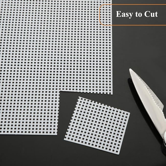 20 PCS Plastic Canvas Sheets 7 Count 9.8X 13.2Inch Plastic Mesh Sheet Large - Image 4