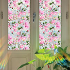 Stained Glass Window Cling, Rainbow Tinted Window Film Sun Blocking, Floral - Image 4