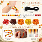 Ferreve 35 Sets Fall Religious Bead Wristband Craft Kit Jesus Loves Me Faith - Image 2