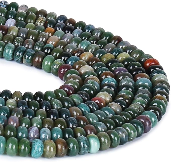 ICAI Beads 5x8mm Natural Beads Rondelle Spacer Loose Beads - Image 2
