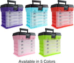 Storage and Tool Box-Durable Organizer Utility Box-4 Drawers - Image 7
