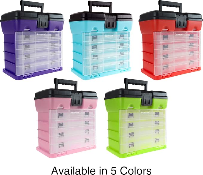 Storage and Tool Box-Durable Organizer Utility Box-4 Drawers - Image 7