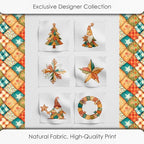 Patchwork Tree Cotton Fabric Panel – Six 10×10 inch Designs + Bonus 29.5×19.6 - Image 5