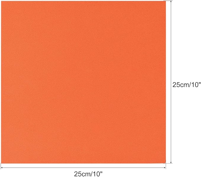 uxcell Orange EVA Foam Sheets 10 x 10 Inch 5mm Thickness - Image 2